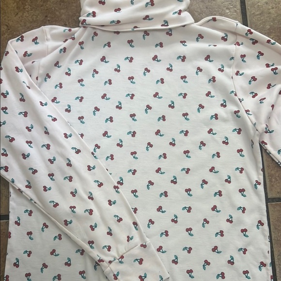 Kids' Floral Long Sleeve Turtleneck - Picture 2 of 3